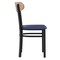 Flash Furniture Blue Vinyl Seat Dining Chair with Natural Wood Back XU-DG6V5BLV-NAT-GG - alternate 5